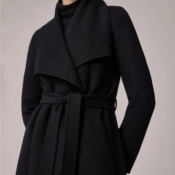 Soia & Kyo wool coat w/ cascade collar - Picture 9 of 11